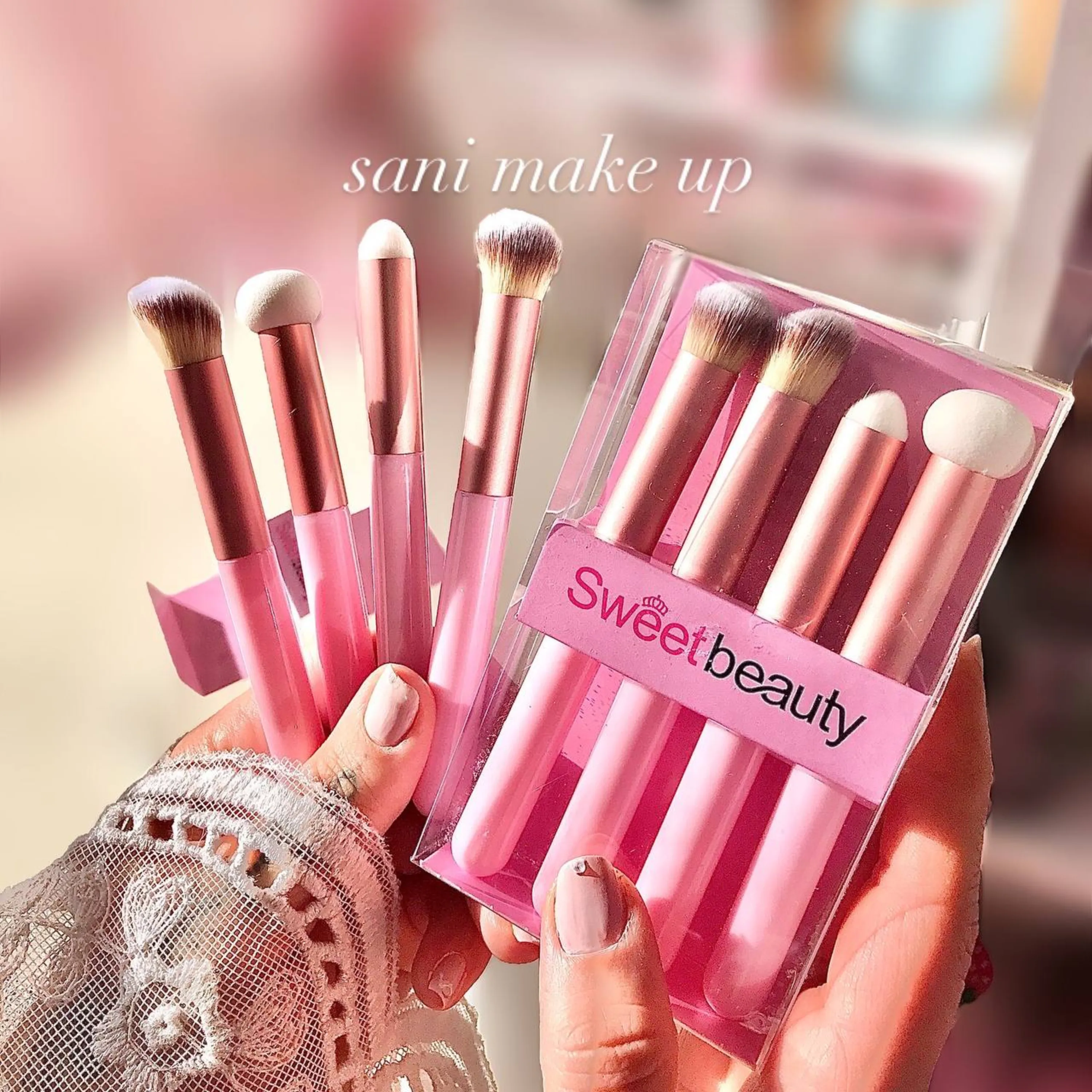 ست براش صورتی sweet