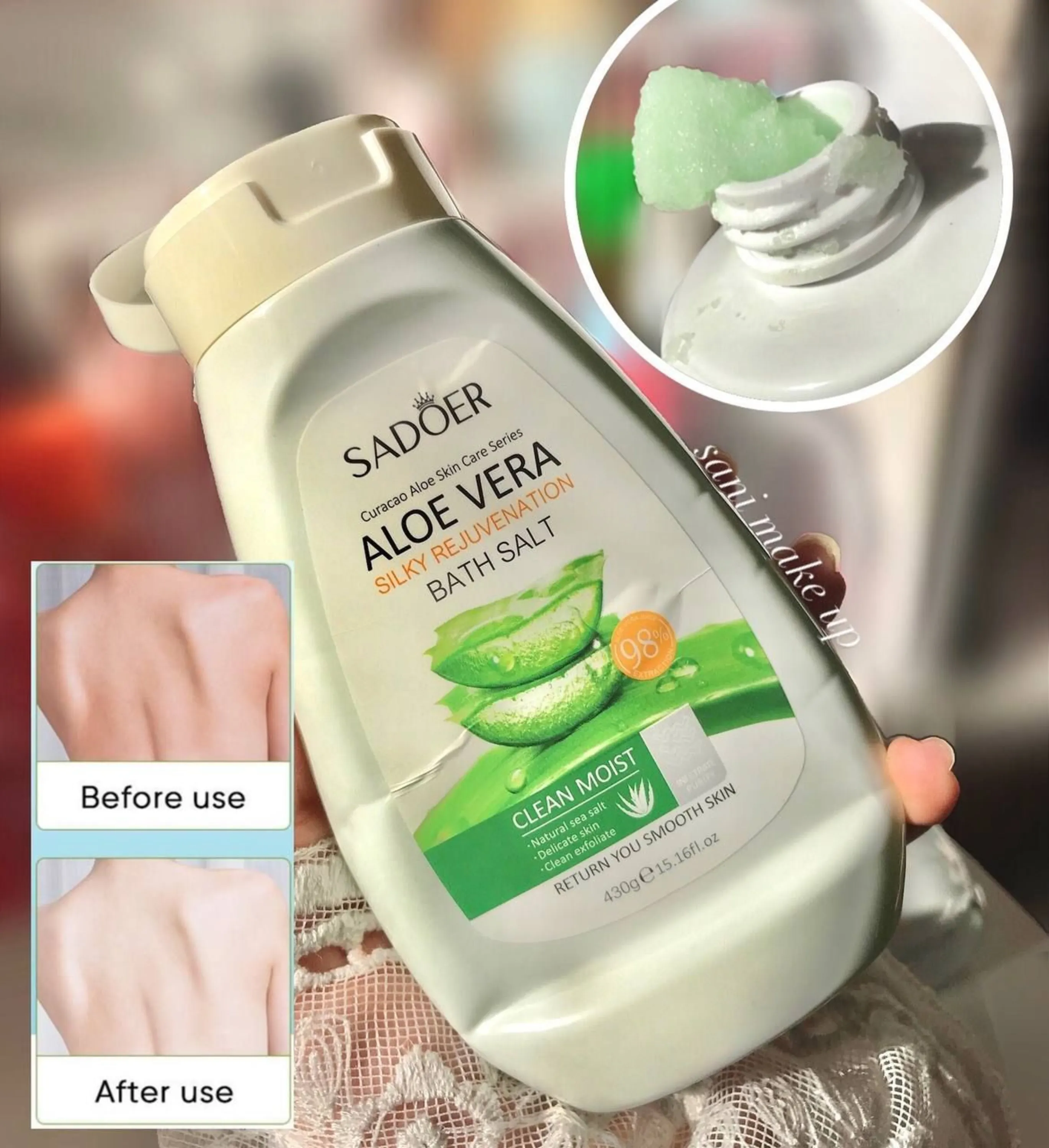 نمک بدن آلوئه ورا